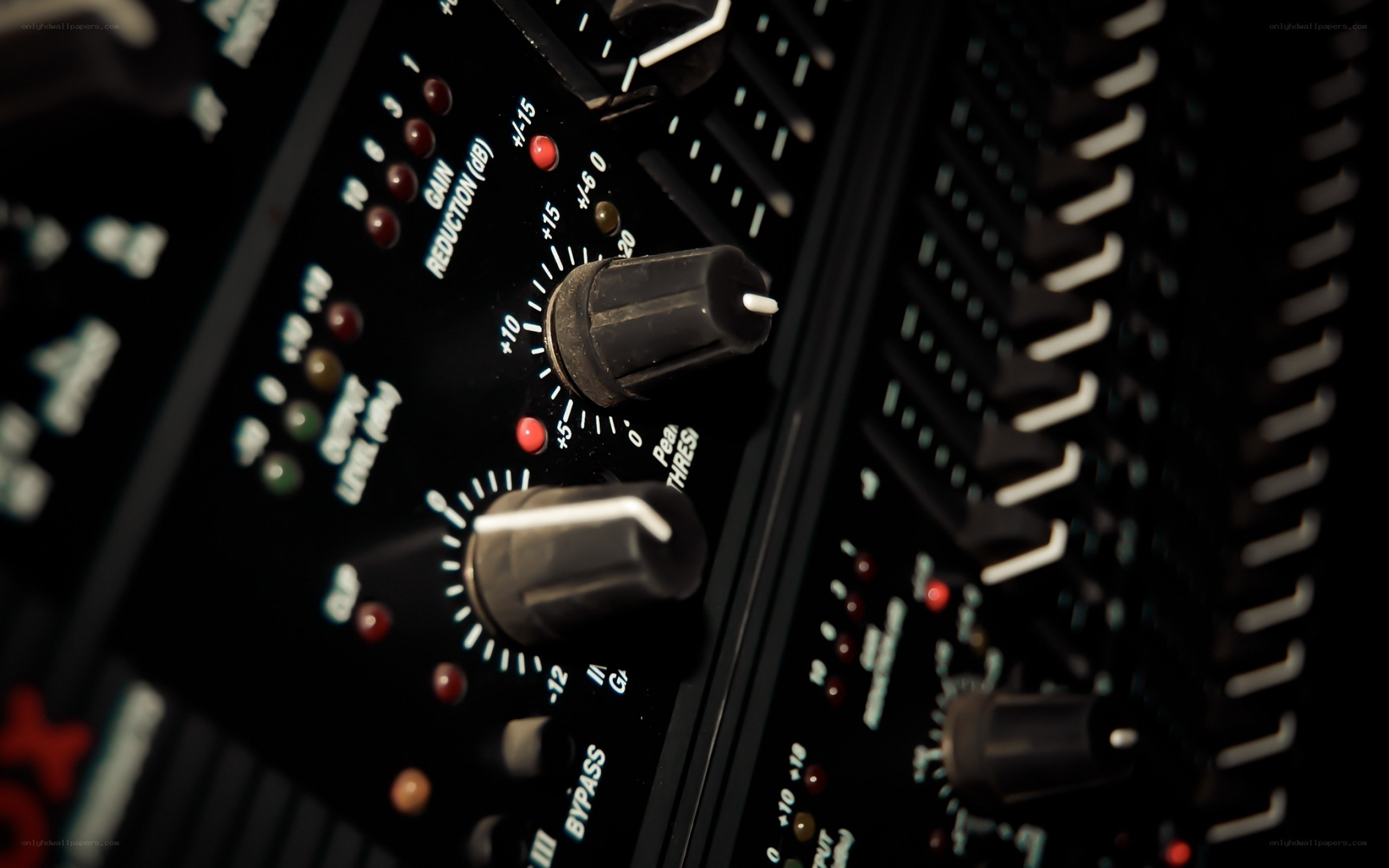 audio equipment control panel