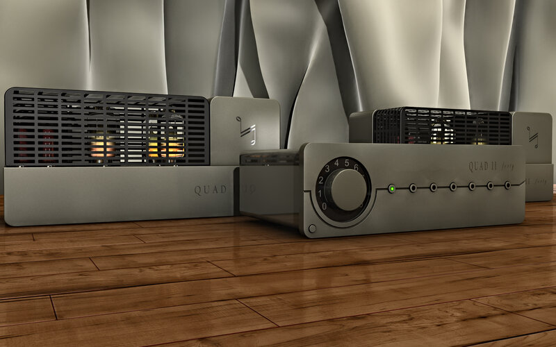 Audio equipment on wooden floor