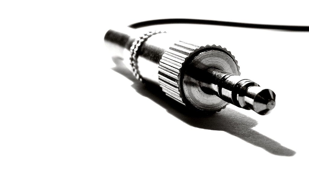 audio jack connector close-up
