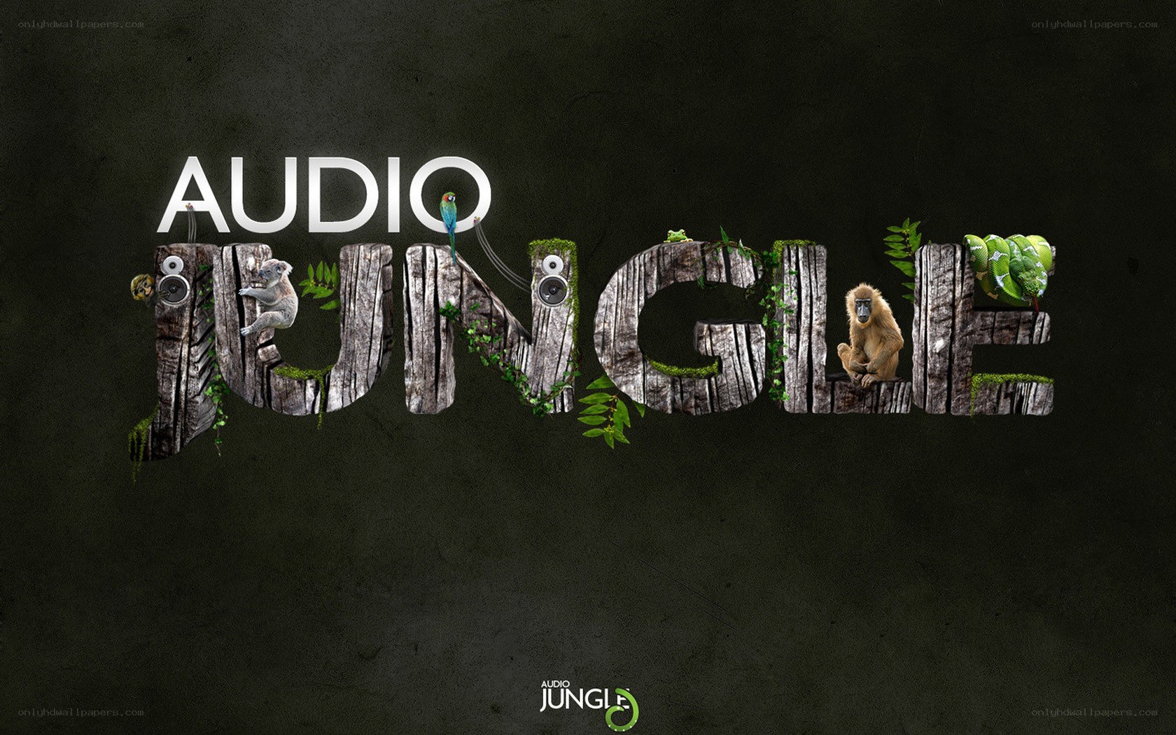 Audio Jungle logo with animals