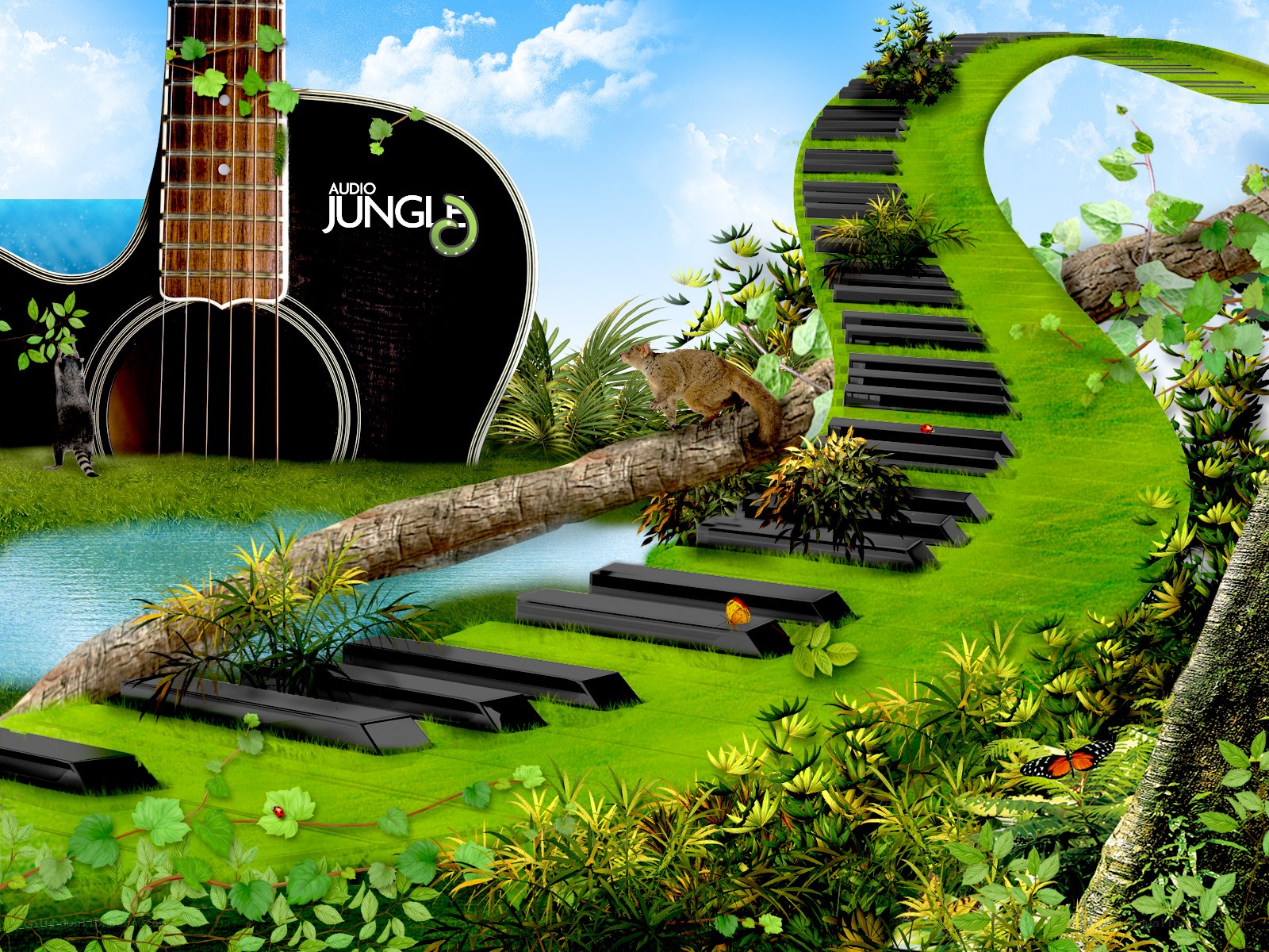 Audio Jungle music landscape