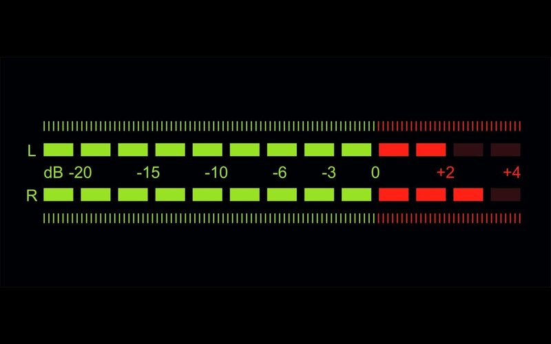 audio level meter display