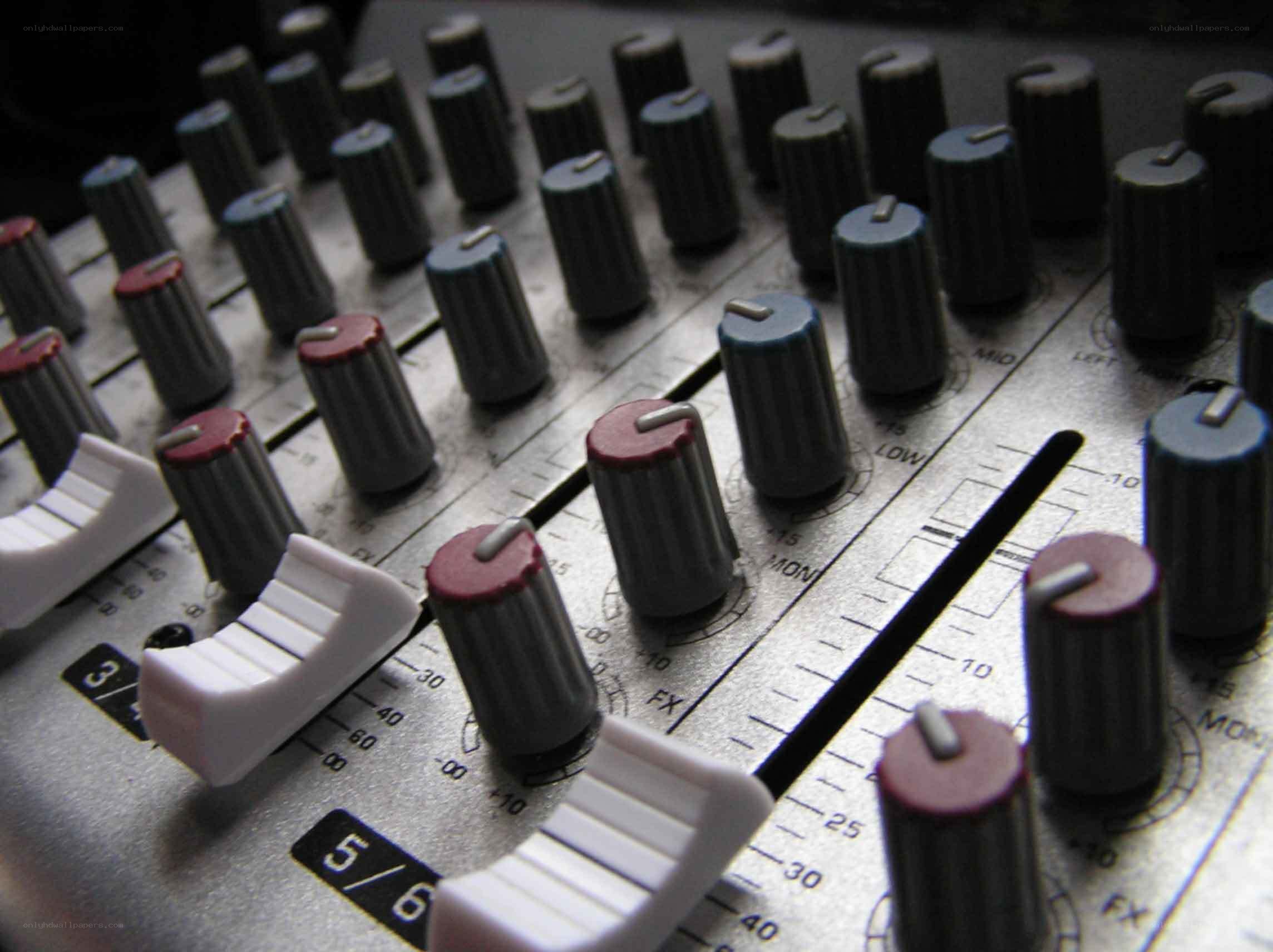 Audio mixer control panel