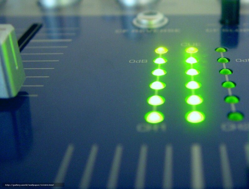 audio mixer level meters