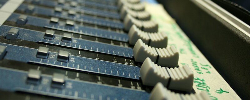 Audio mixing console details