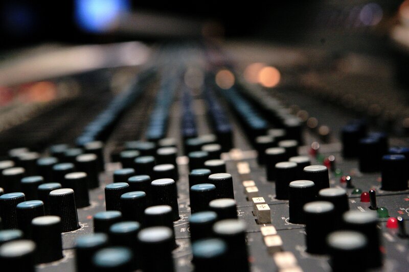 Audio mixing console details