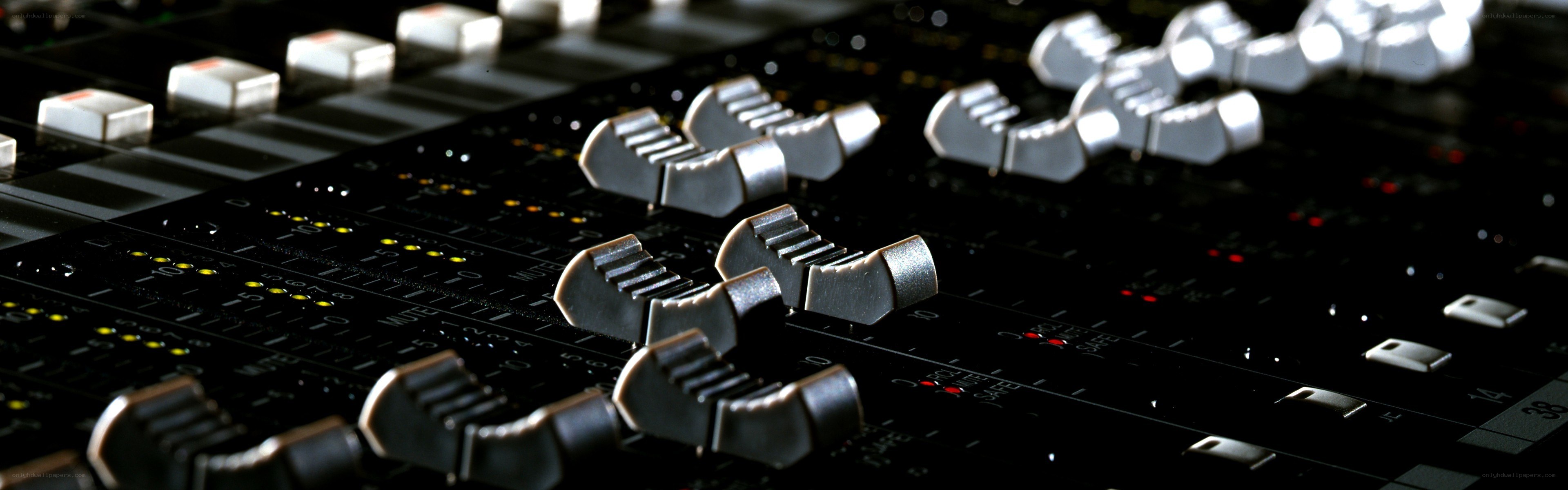 Audio mixing console details