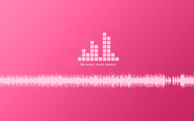 Audio Visualizer on Pink