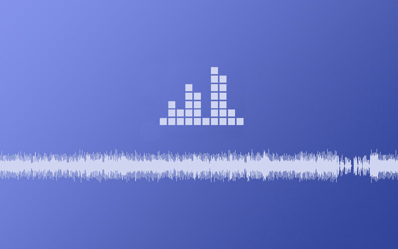 audio waveform and equalizer