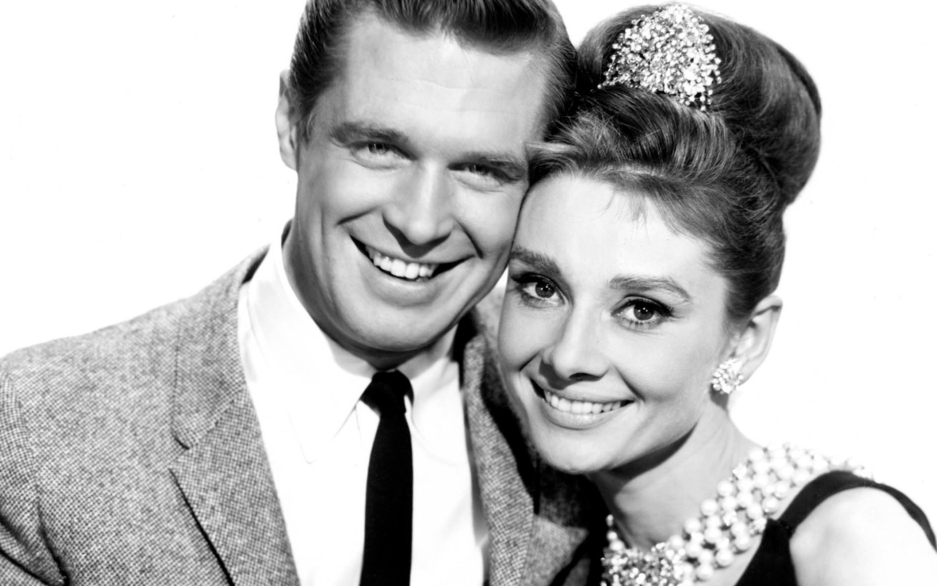 Audrey Hepburn and a man