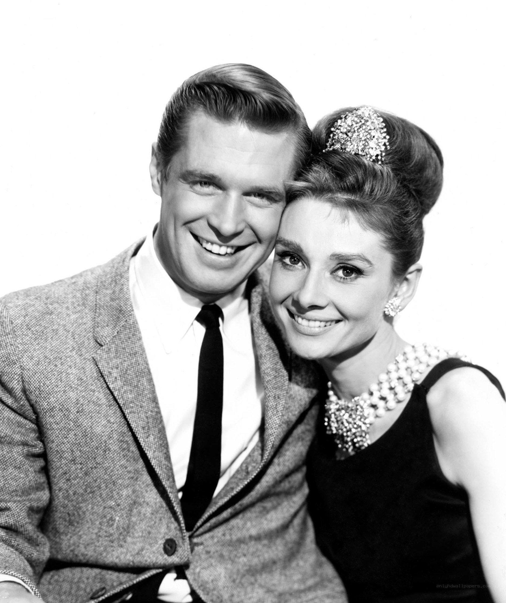 Audrey Hepburn and a man