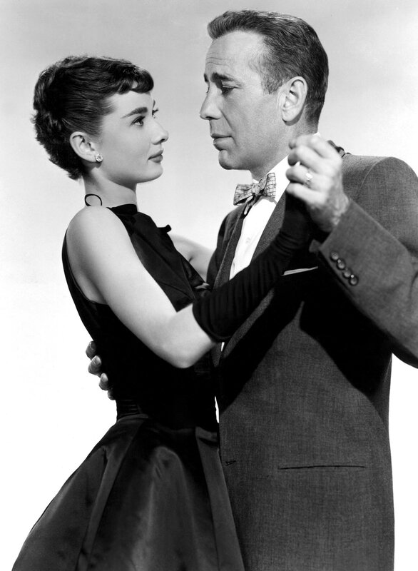 Audrey Hepburn and Humphrey Bogart