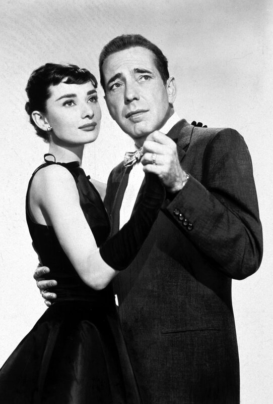 Audrey Hepburn and Humphrey Bogart