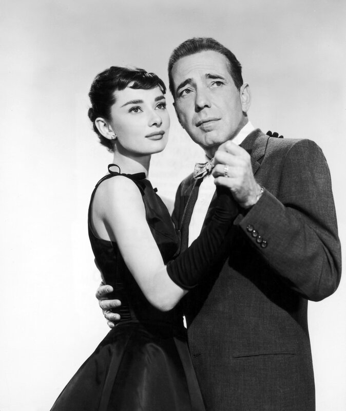 Audrey Hepburn and Humphrey Bogart
