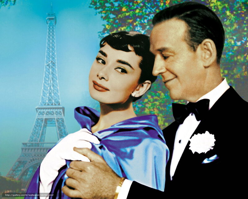Audrey Hepburn and William Holden in Paris