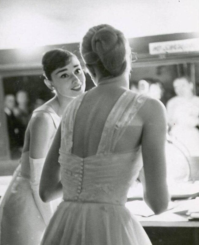 Audrey Hepburn at a fashion event