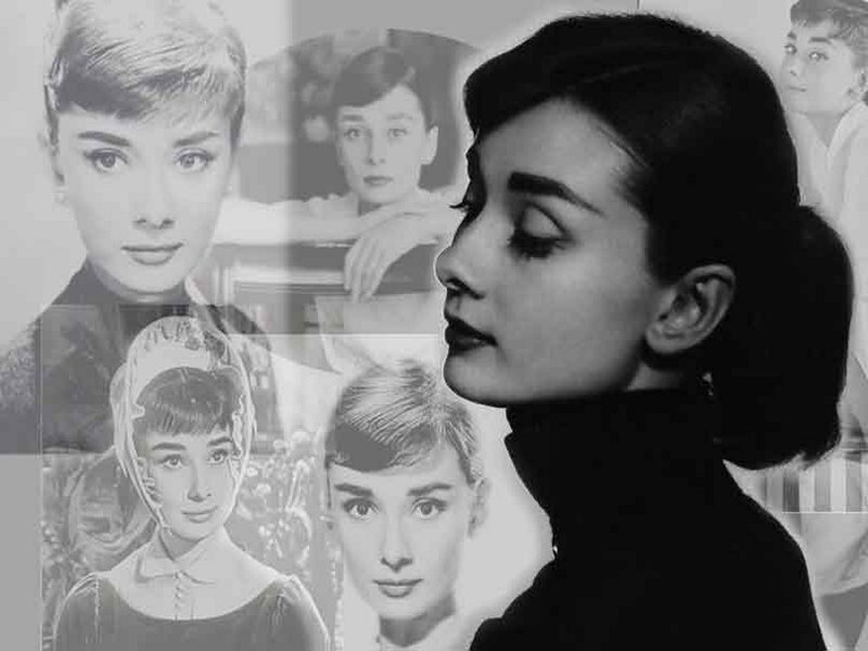 Audrey Hepburn collage