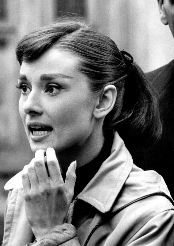 Audrey Hepburn in a candid moment