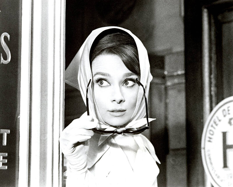Audrey Hepburn in a classic pose