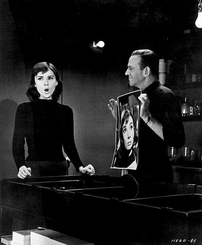 Audrey Hepburn in a film scene