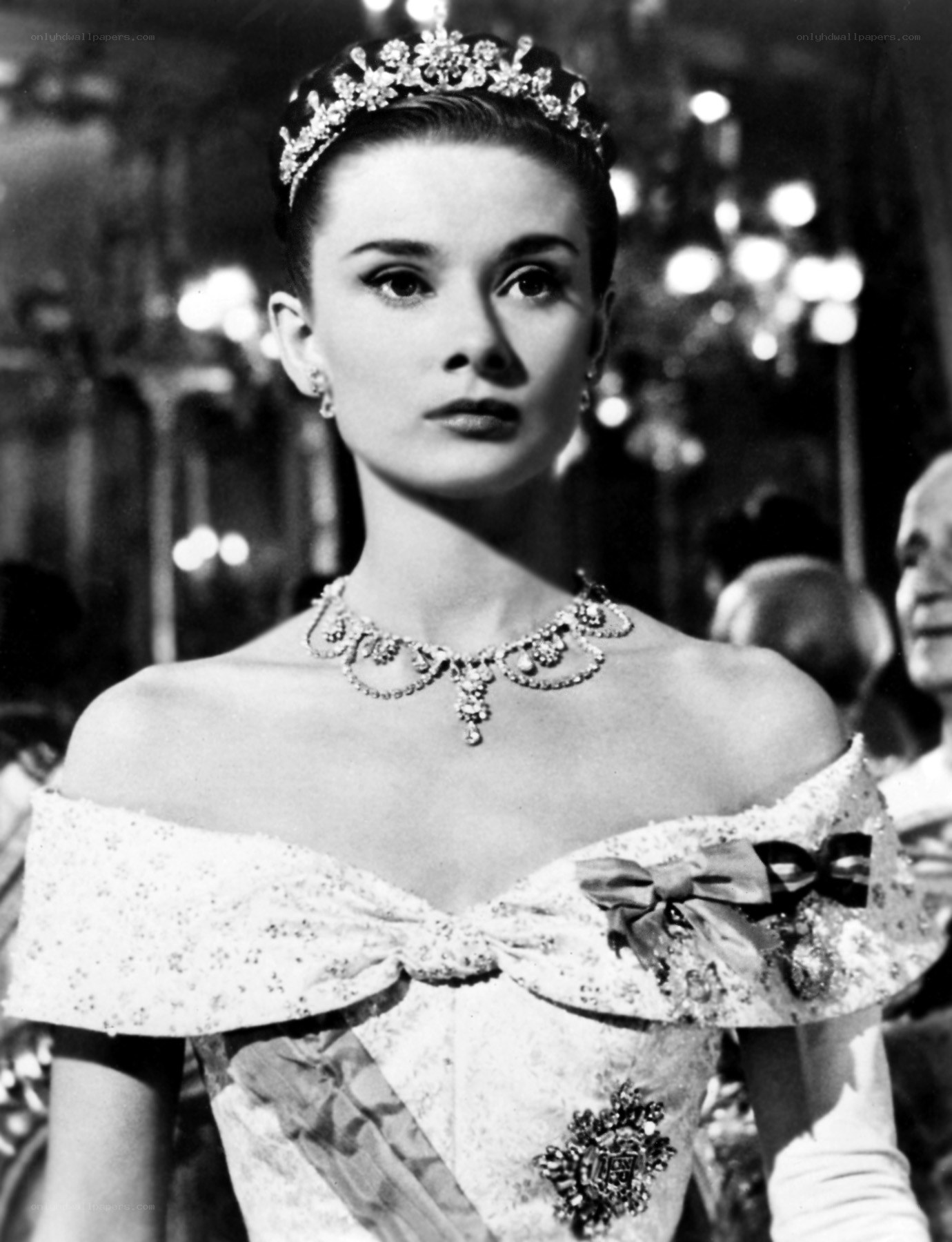 Audrey Hepburn in a tiara
