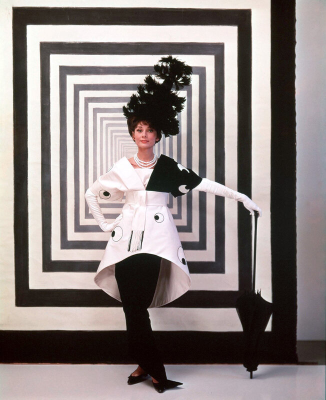 Audrey Hepburn in avant-garde fashion