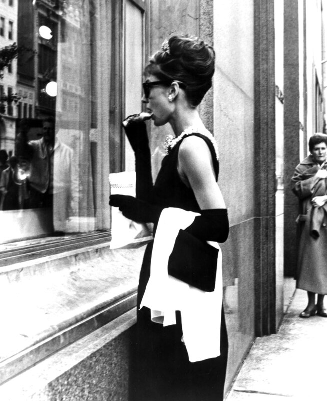 Audrey Hepburn in black dress