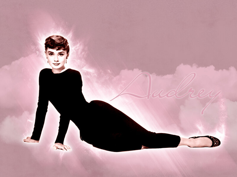 Audrey Hepburn in black dress