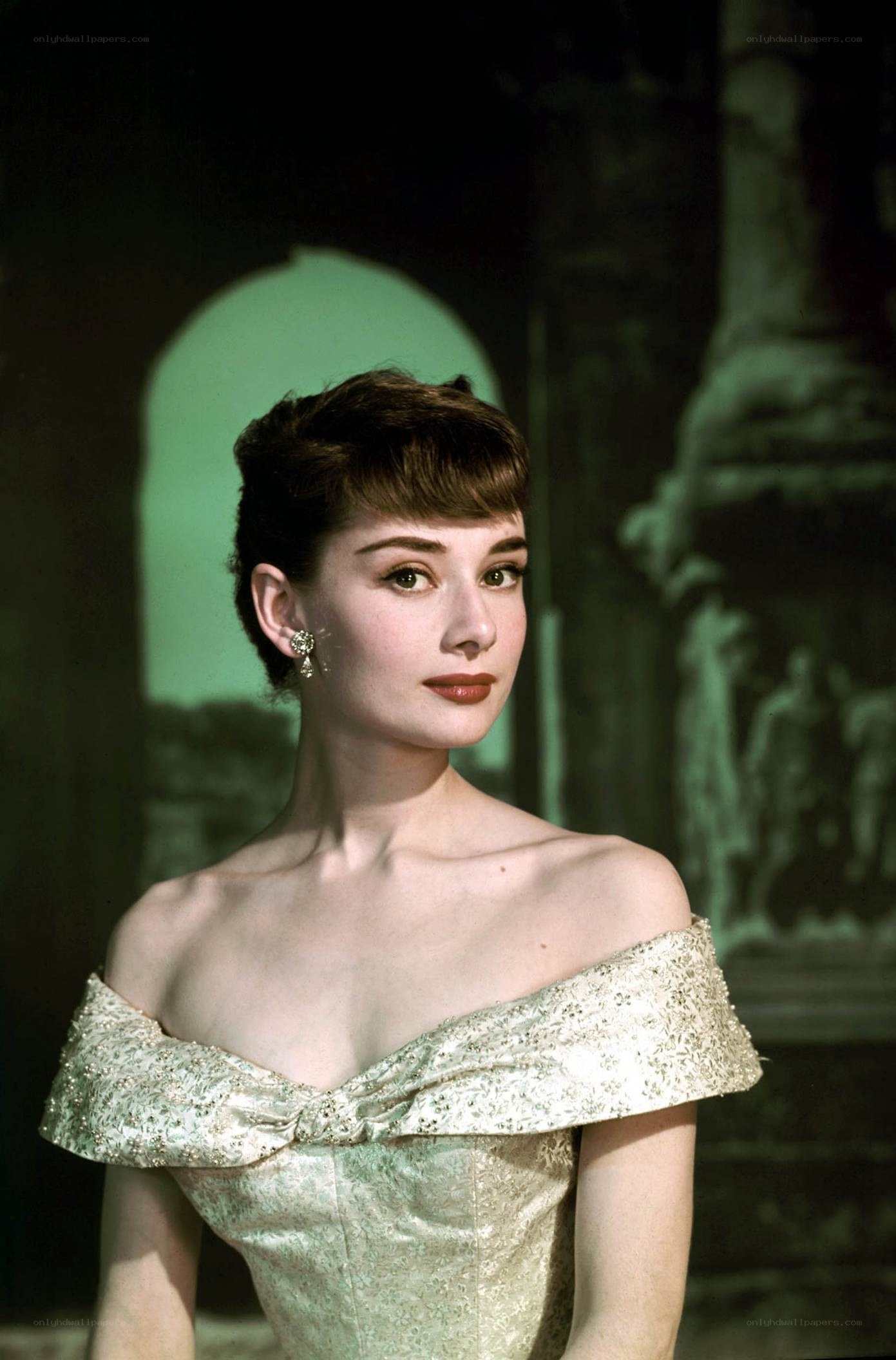 Audrey Hepburn in elegant gown