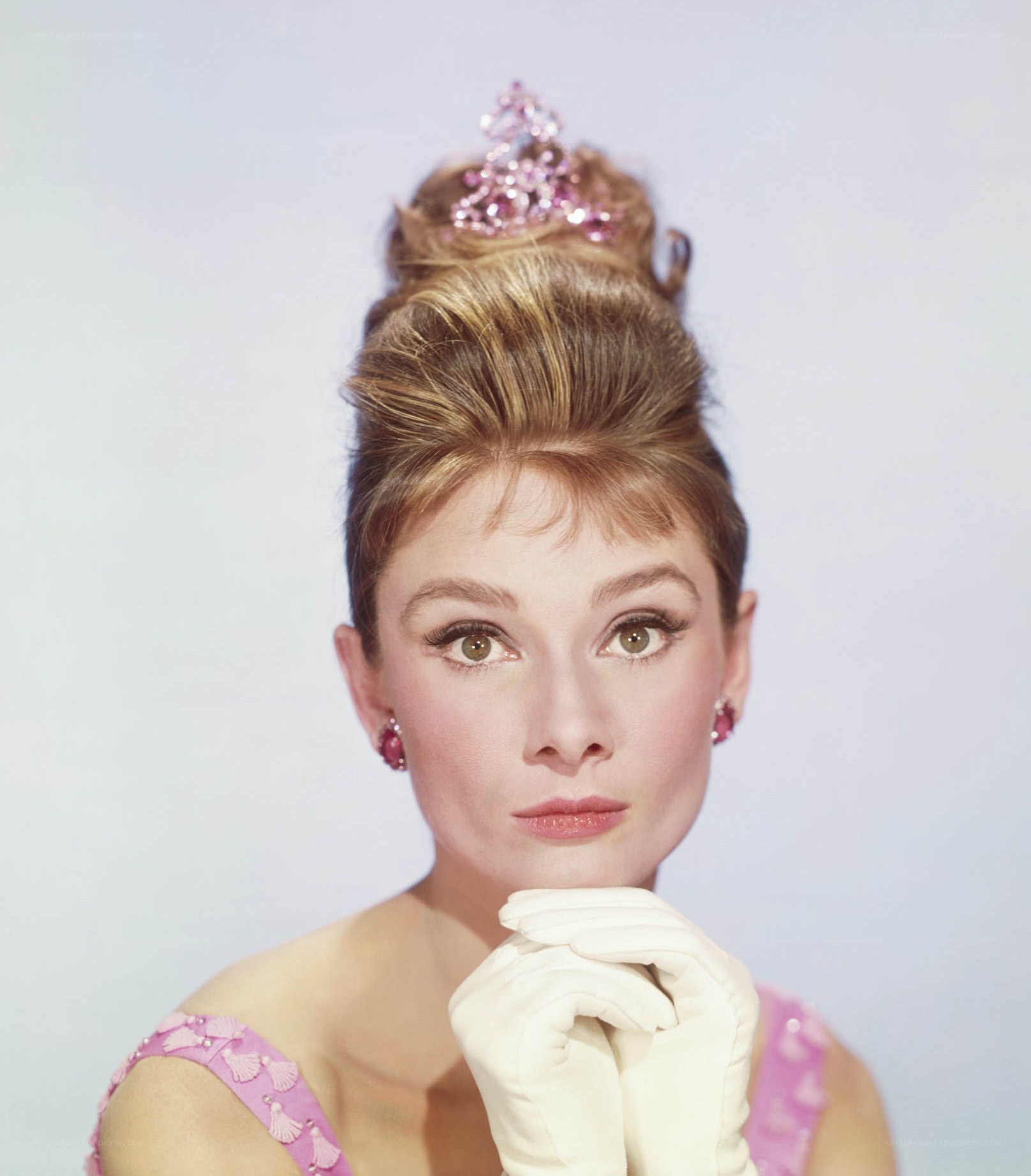 Audrey Hepburn in pink