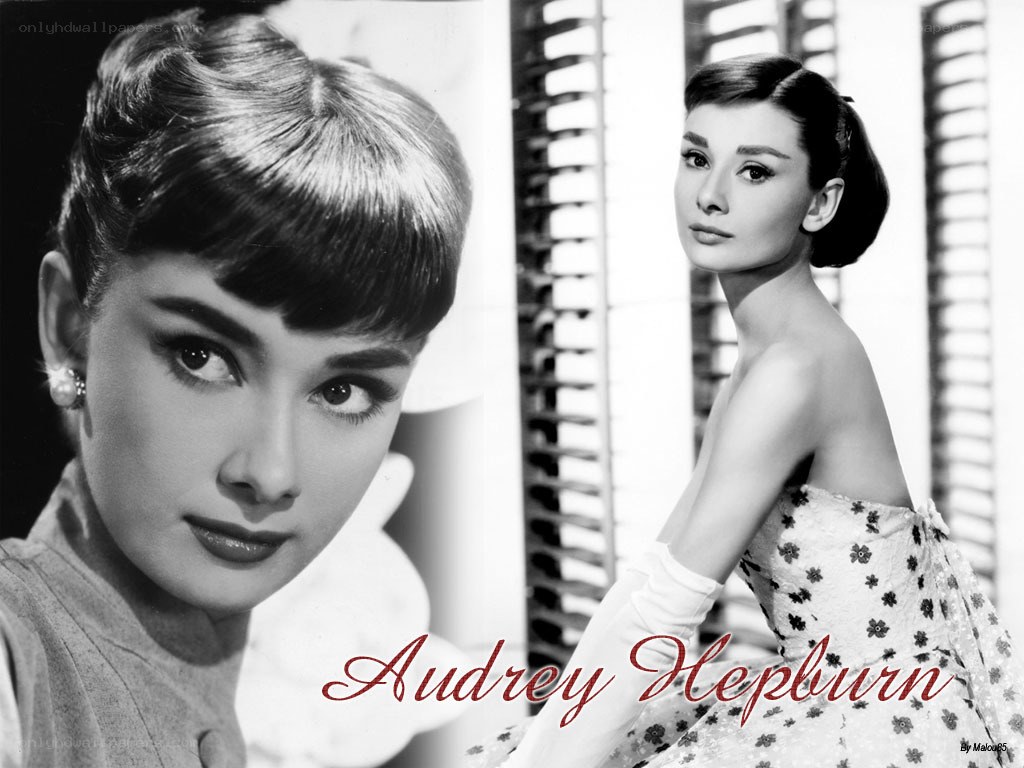 Audrey Hepburn portrait collage