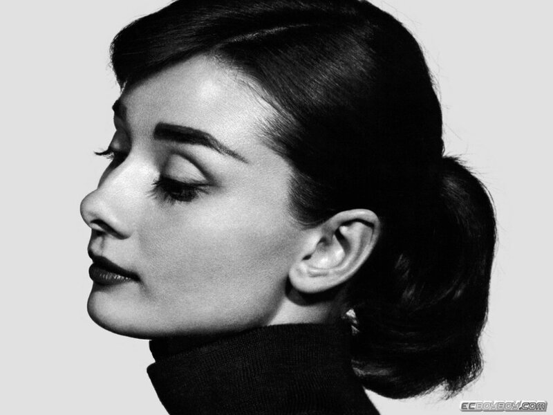 Audrey Hepburn profile portrait