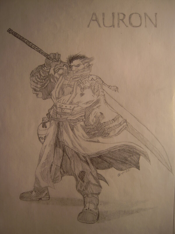 Auron character sketch