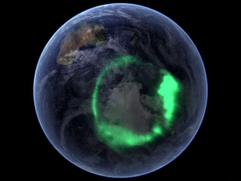 Aurora Australis over Earth