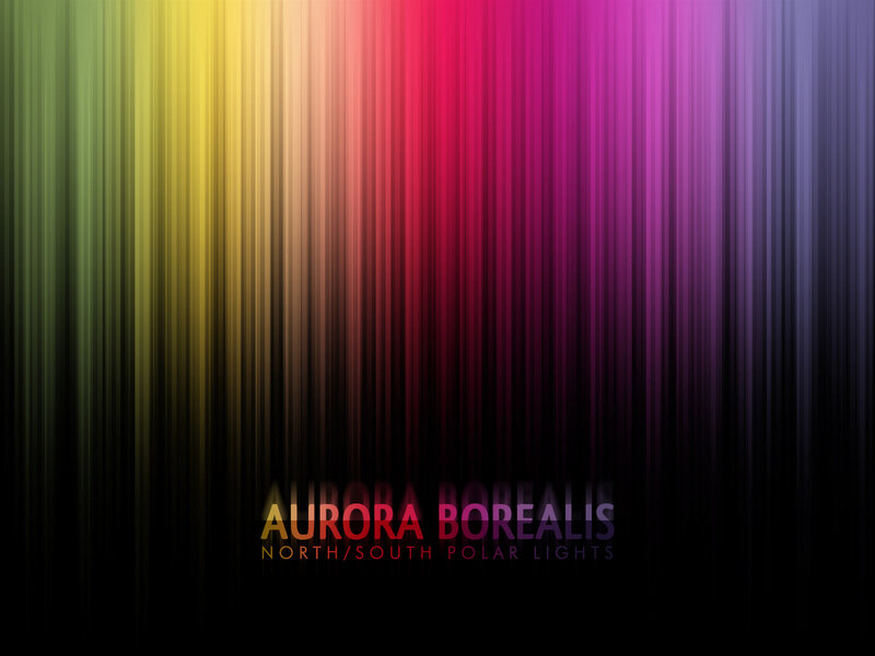 Aurora Borealis colorful display