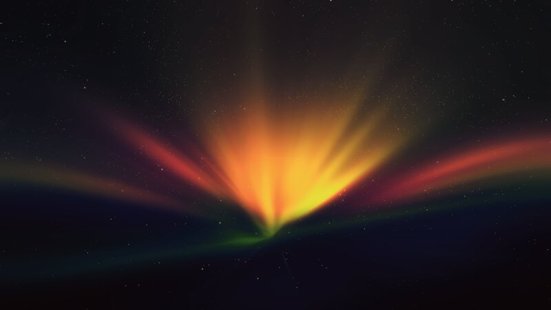 Aurora Borealis Display — Orange