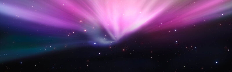 aurora borealis in space