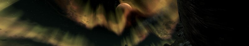 Aurora Borealis on Alien Planet — Green