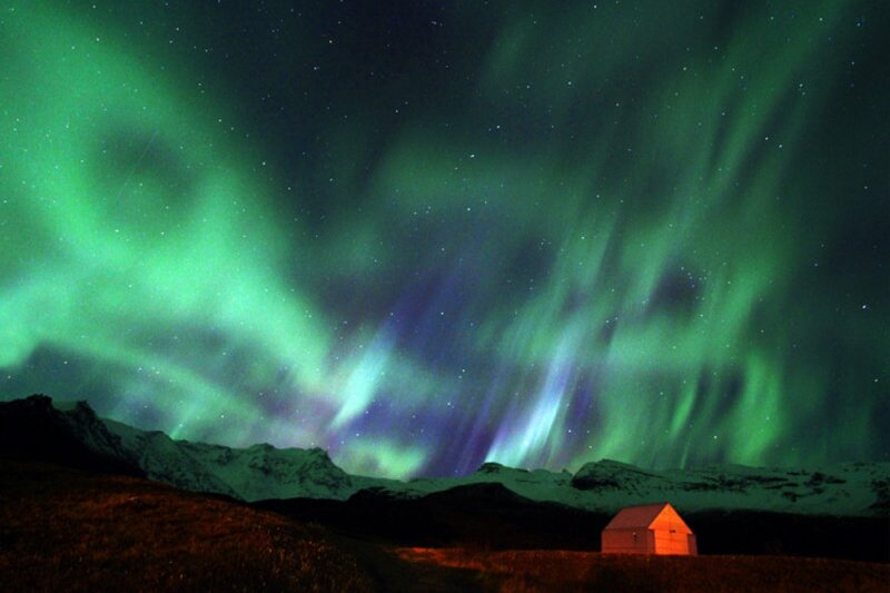 Aurora Borealis over Cabin