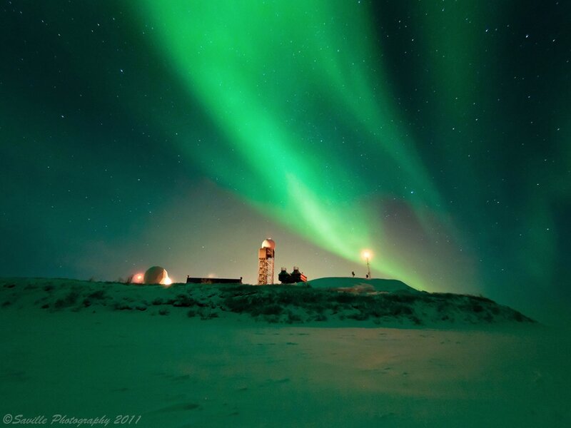 Aurora Borealis over Research Station