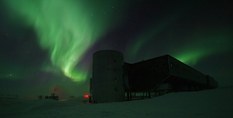 Aurora Borealis over Station