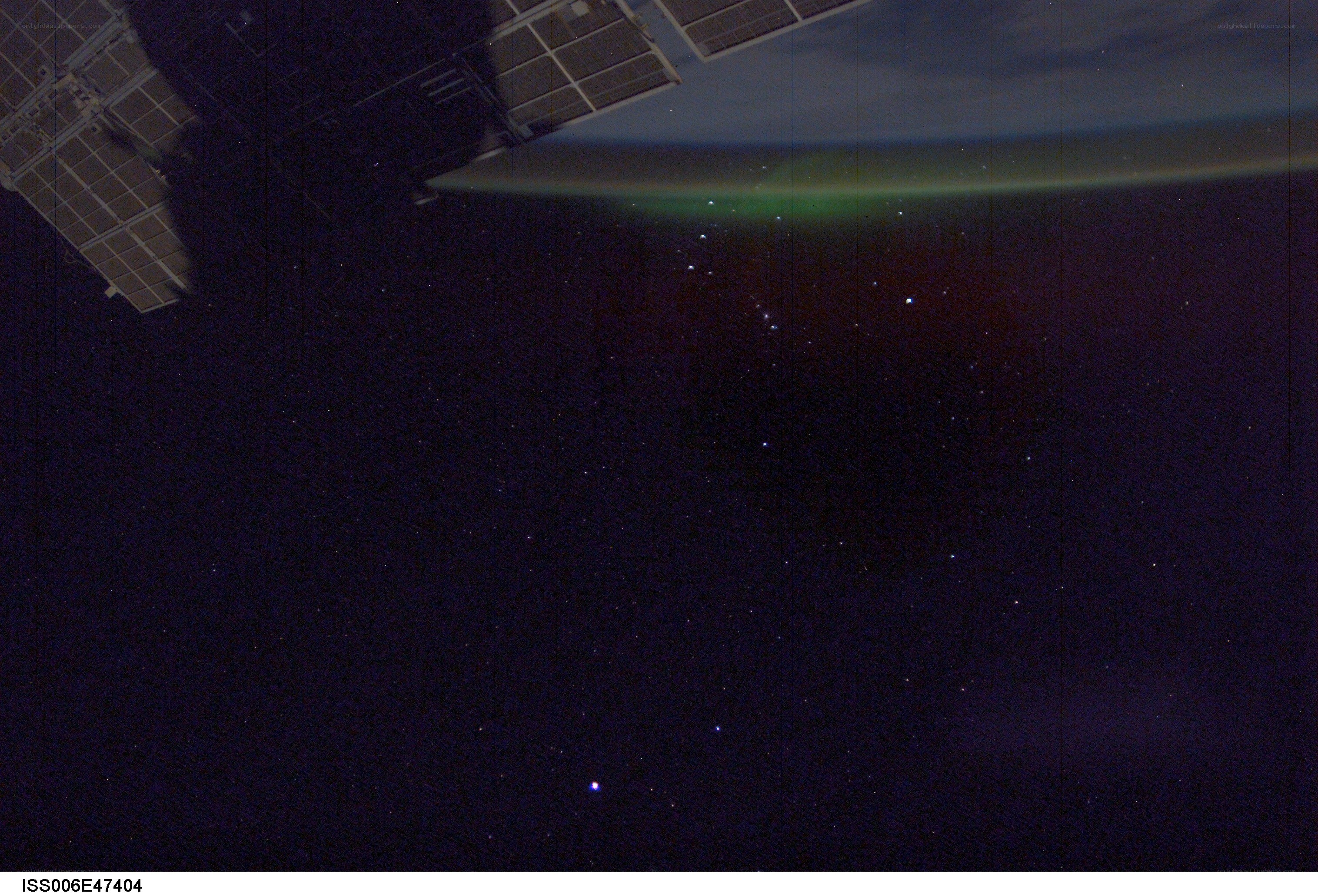 Aurora from space