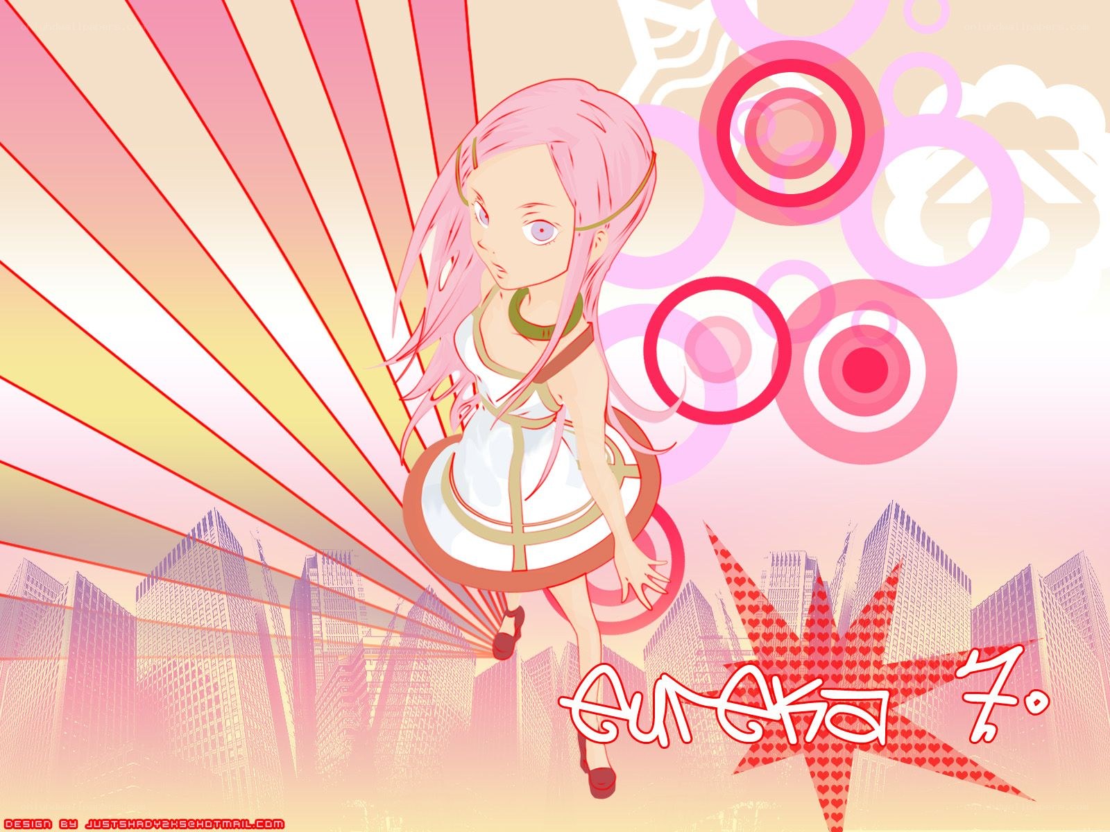 Aurora girl in city