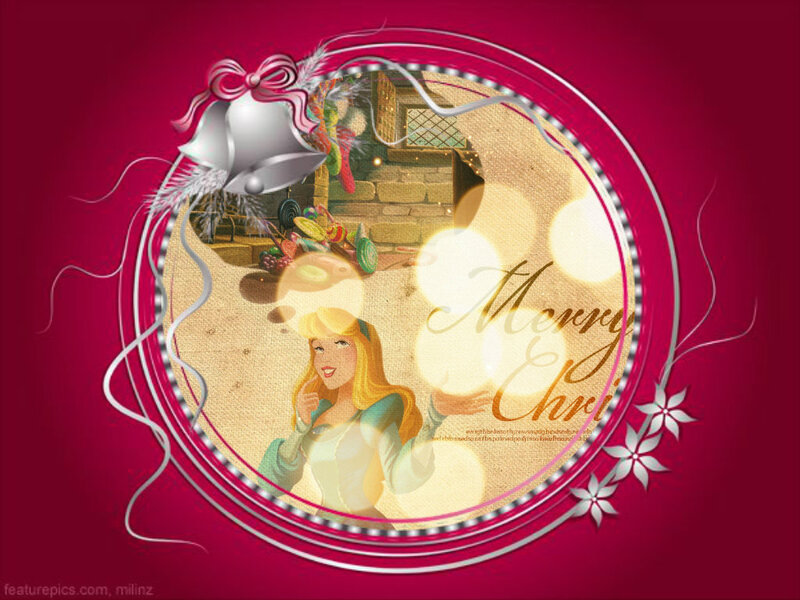 Aurora in a Christmas Scene