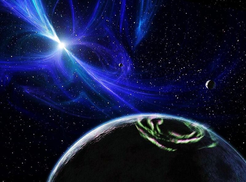Aurora on a distant planet
