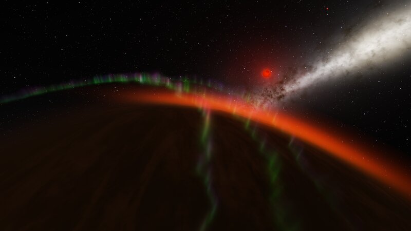 Aurora on Alien Planet