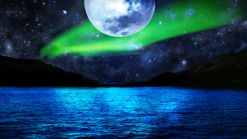 Aurora over Lake