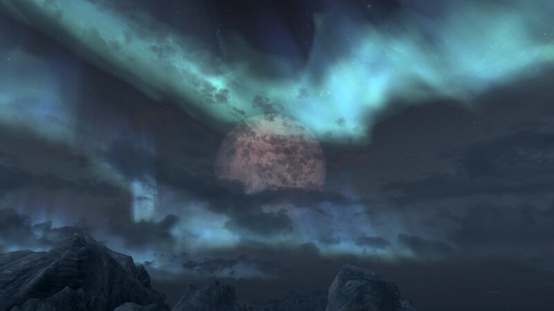 Aurora over Moon