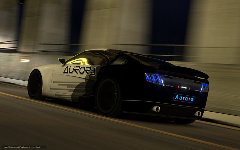 Aurora sports car in tunnel