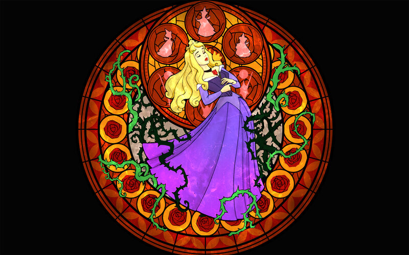 Aurora stained glass artwork